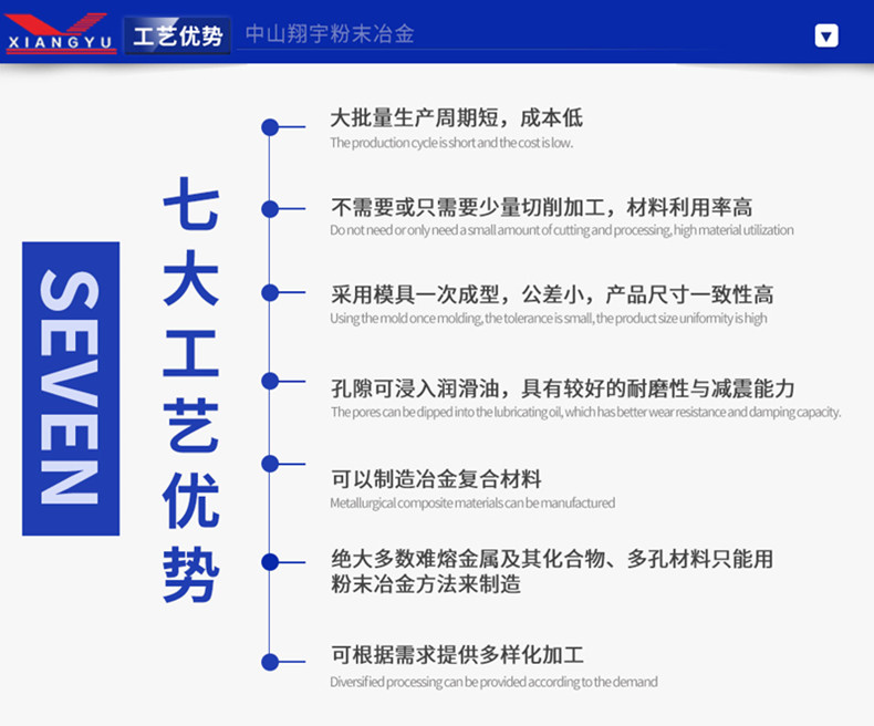 粉末冶金7大工藝優勢 粉末冶金7大工藝優勢